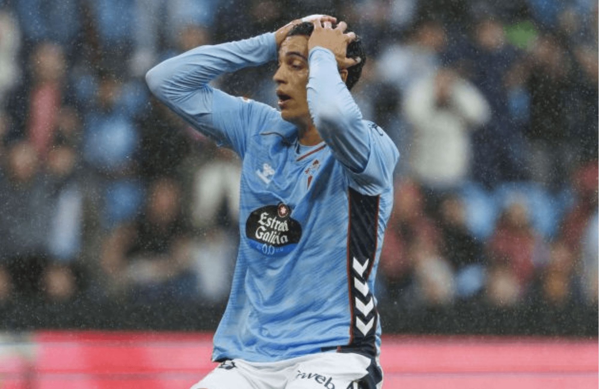  Jones El-Abdellaoui tras fallar un gol ante la Real Sociedad.