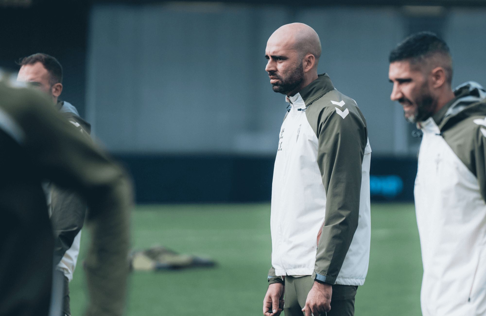 Claudio Giráldez y Rober Fernández en Afouteza.