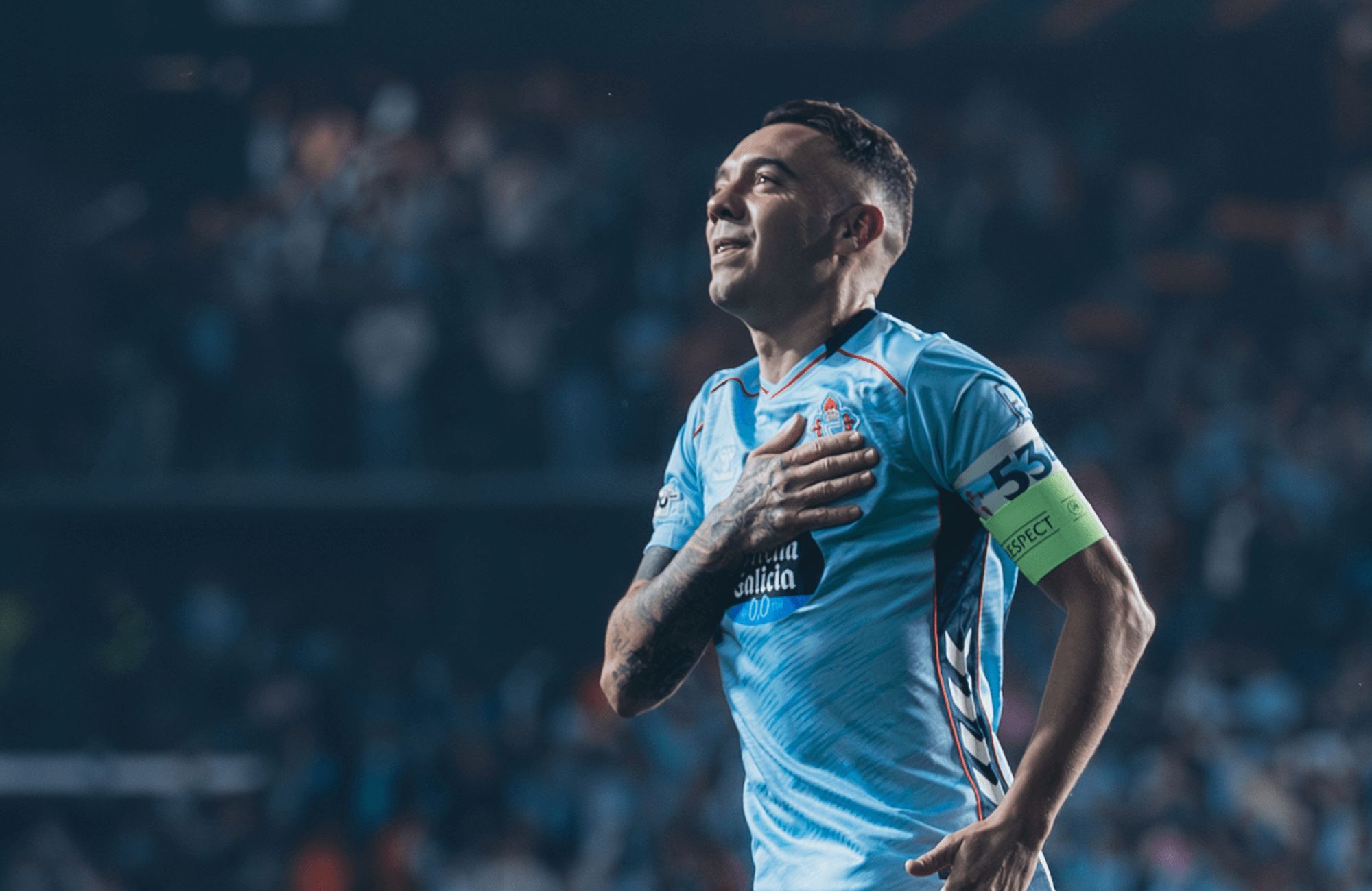  Iago Aspas tras marcar al Niza.