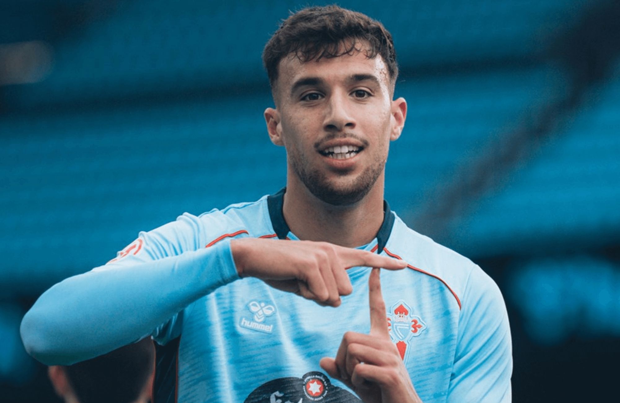  Álvaro Marín celebra su gol ante el Racing.
