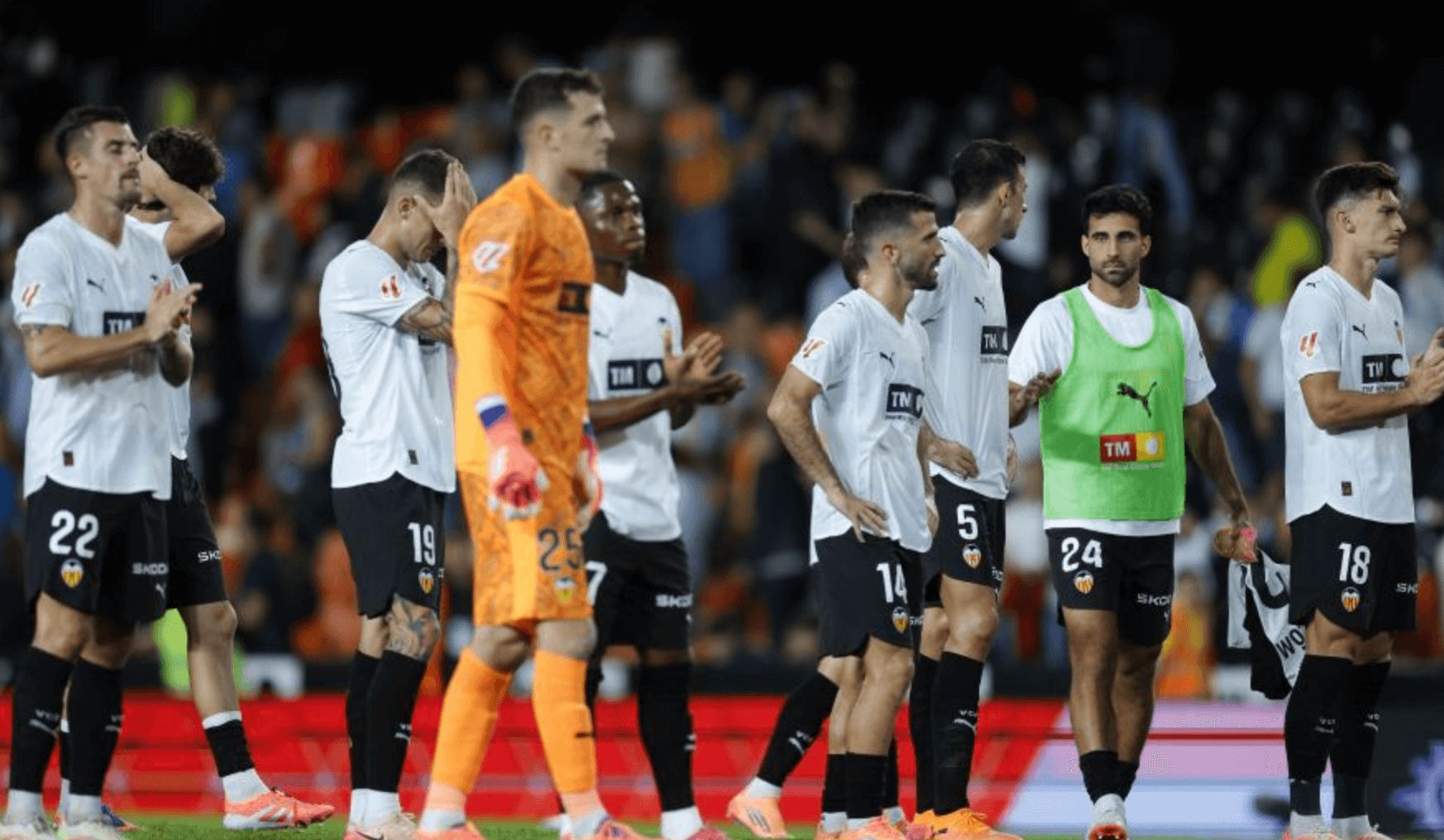  Dolor en el vestuario del Valencia CF