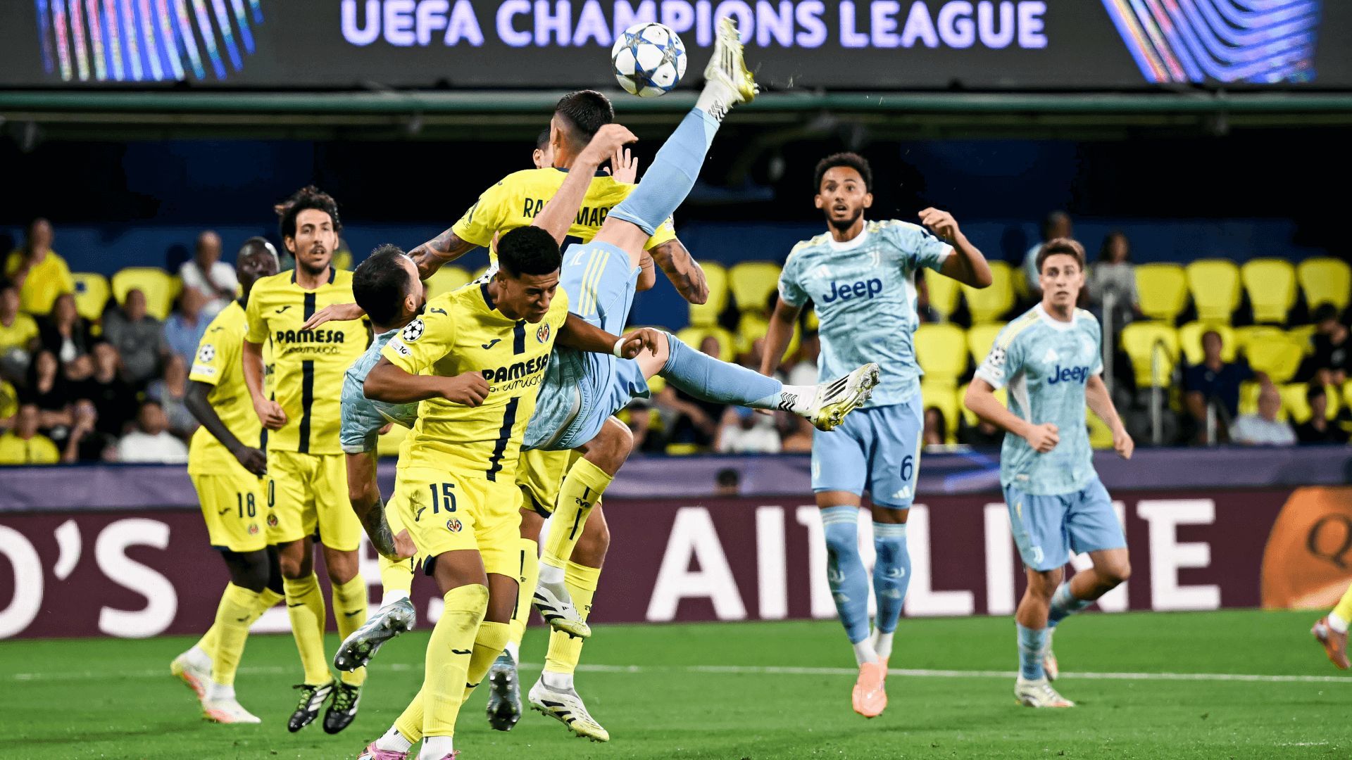  El gol de Gatti de chilena en el Villarreal-Juventus.