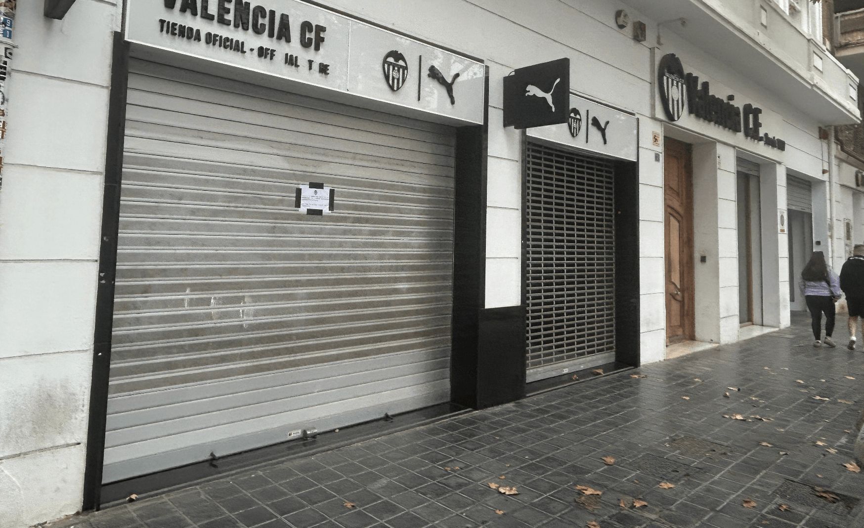  El Valencia CF cerró su tienda oficial