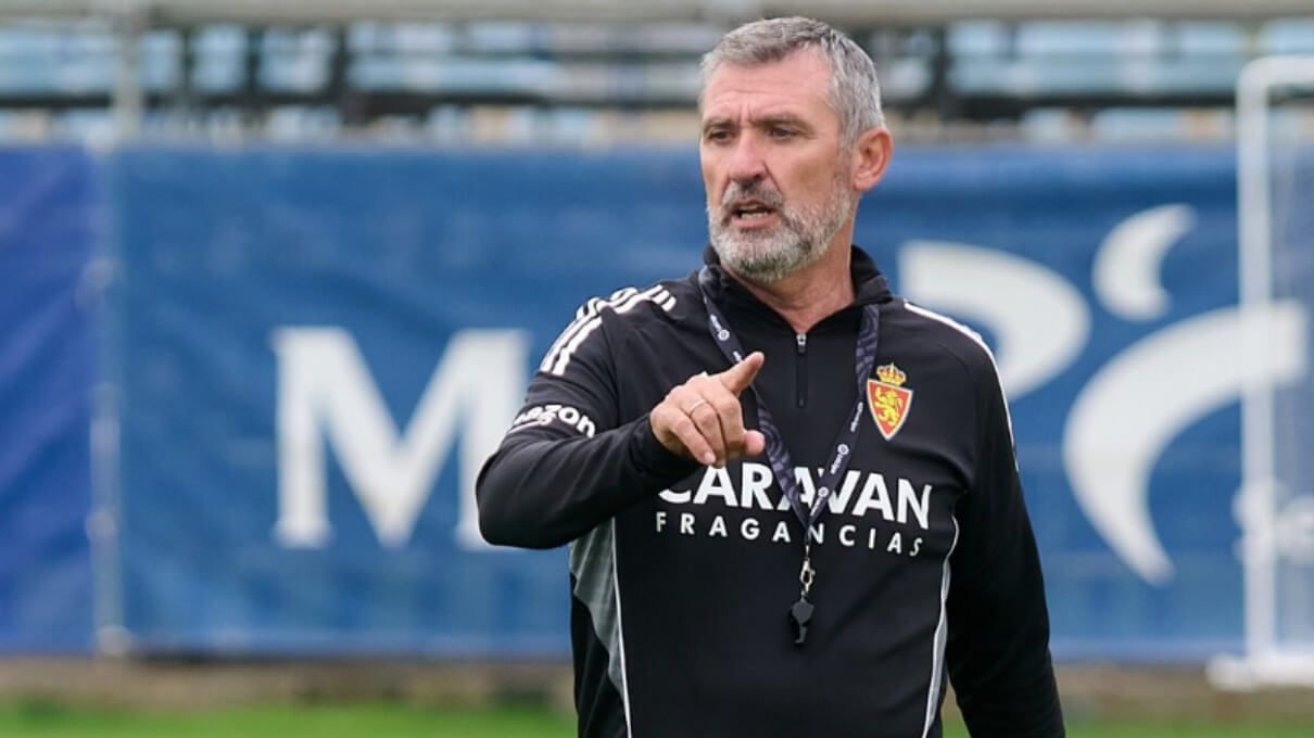 Emilio Larraz, en un entrenamiento.