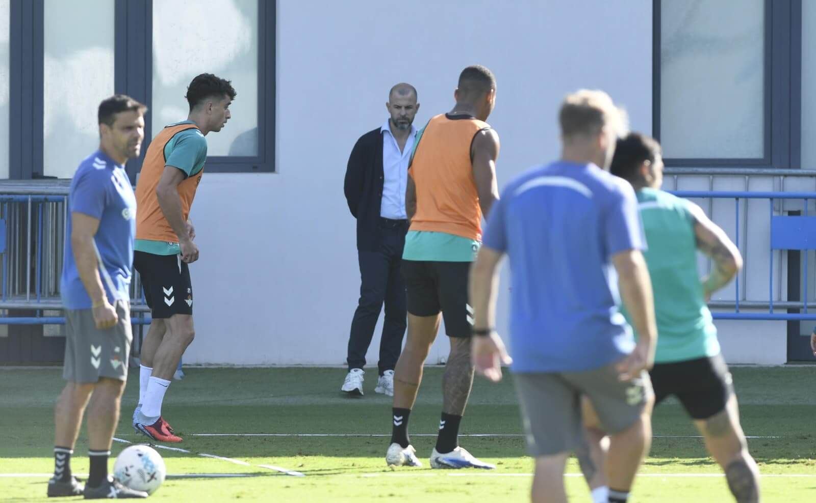  Manu Fajardo, en el entrenamiento del jueves.