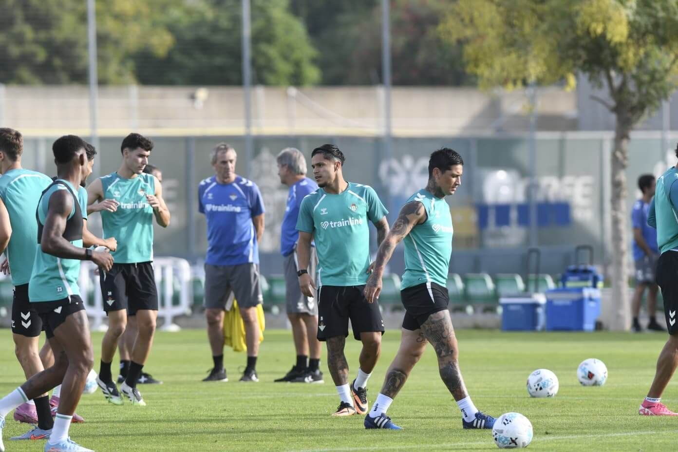  Cucho Hernández, en el entrenamiento de este jueves.