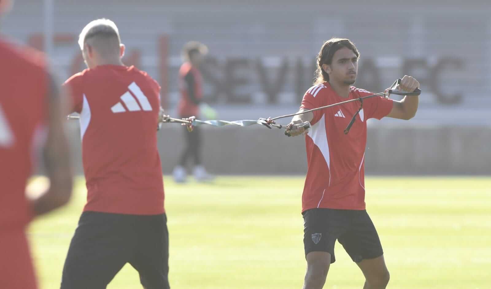  Nico Guillén, entrenando en pretemporada.