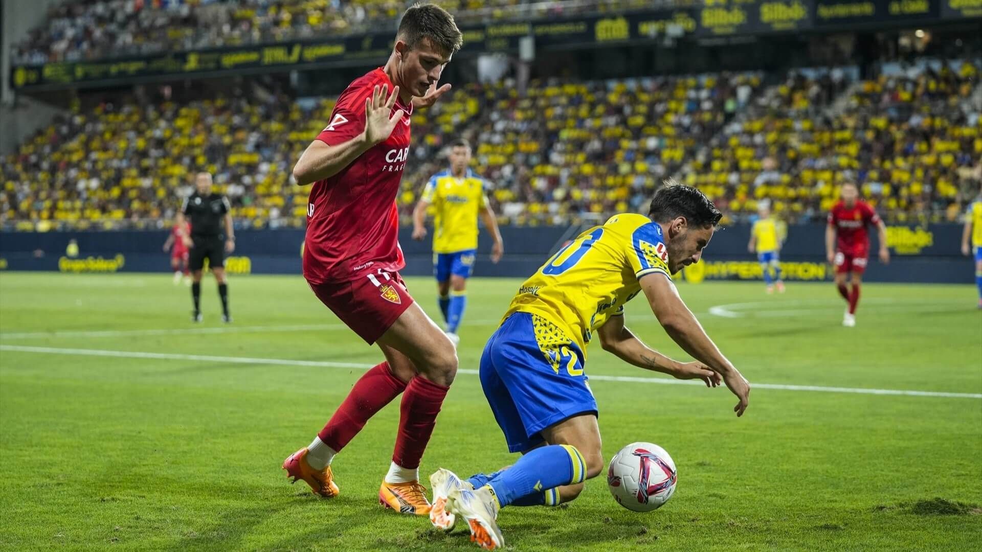  Samed Bazdar, con el Real Zaragoza.