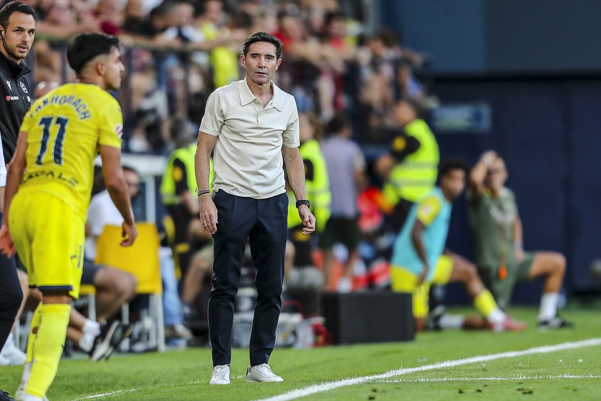  Marcelino García Toral, en el Sevilla-Villarreal (FOTO: Europa Press).
