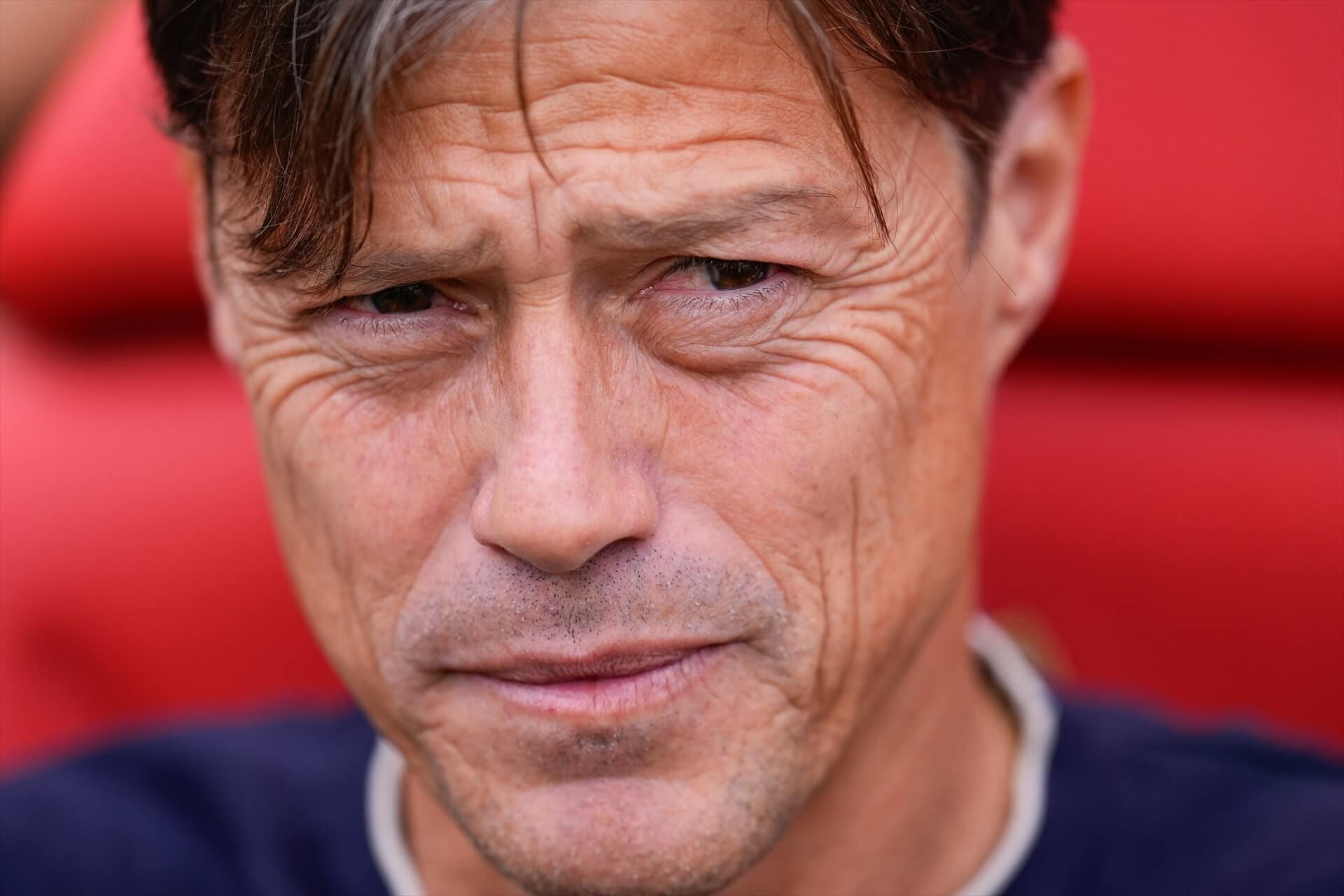  Matías Almeyda, en el partido de Vallecas.