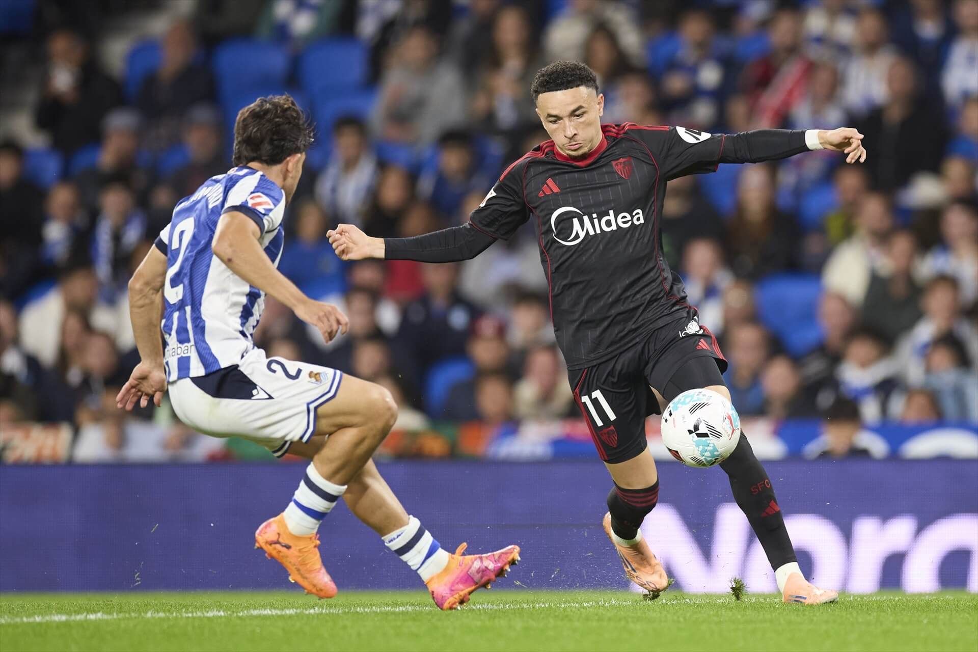  Rubén Vargas, en el Real Sociedad-Sevilla.