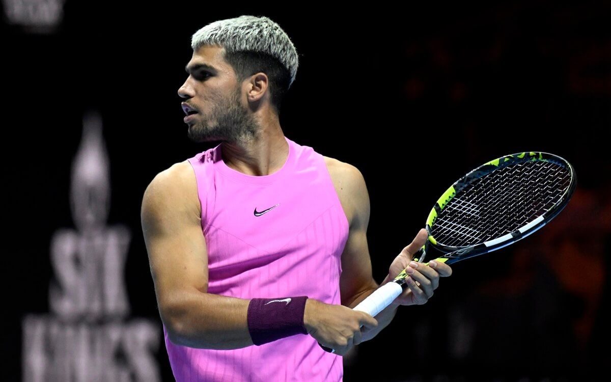  Carlos Alcaraz, en la final del Six Kings Slam 2025.