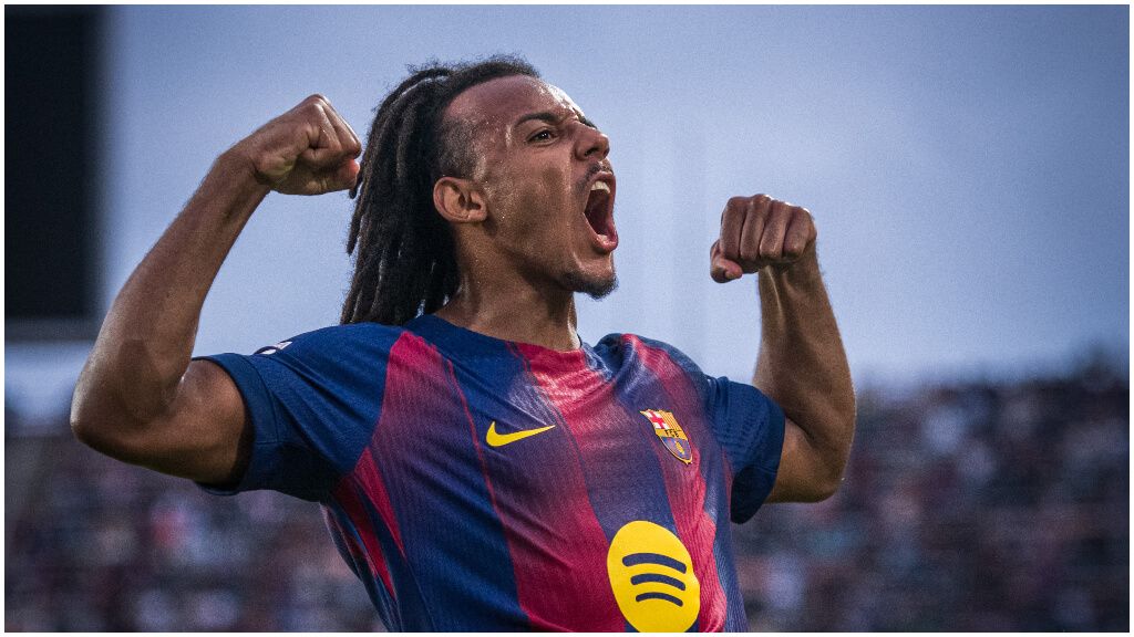 El gol de Jules Koundé ante la Real Sociedad. (@FCBarcelona_es)