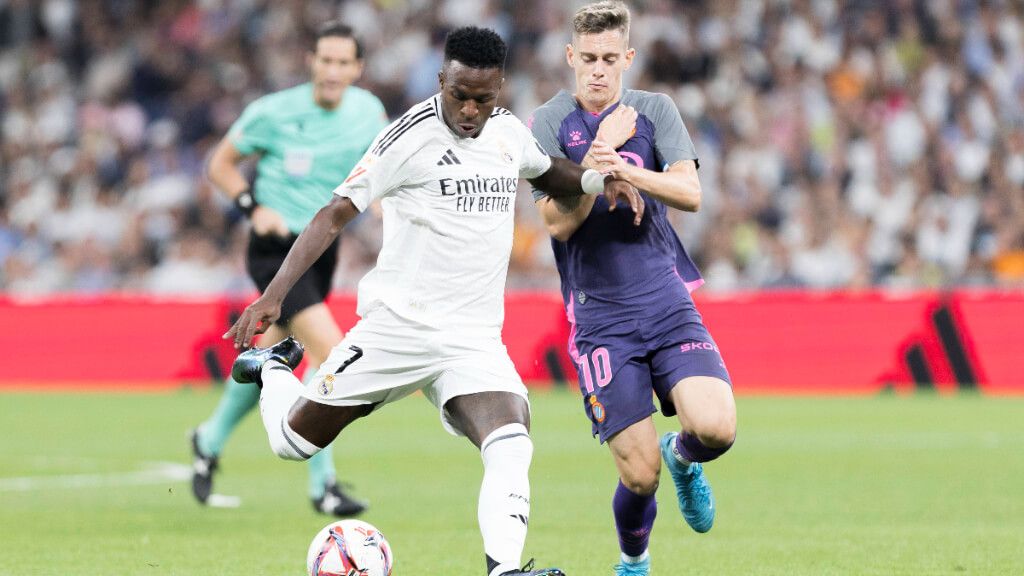 Vinicius y Pol Lozano durante el último Real Madrid-Espanyol (foto: Cordon Press).