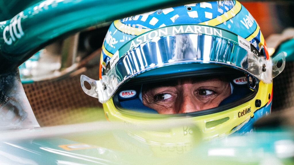  Fernando Alonso, en Bakú.