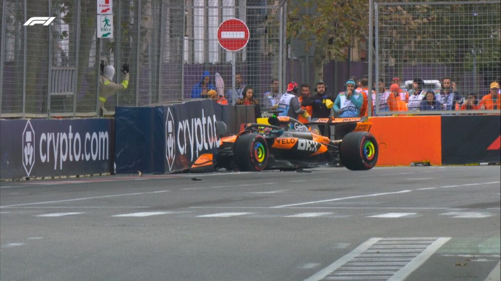  Oscar Piastri, en la clasificación de Bakú.