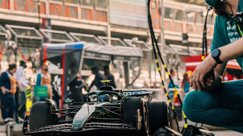  Fernando Alonso, en Bakú.