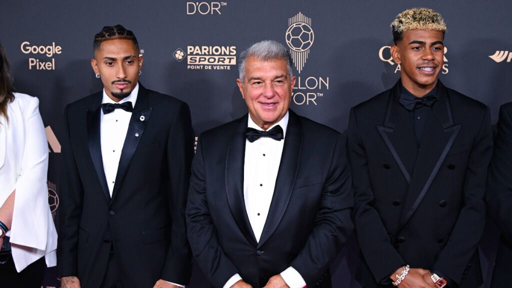 Joan Laporta tiene claro que Lamine Yamal ganará títulos del Balón de Oro (foto: Cordon Press).