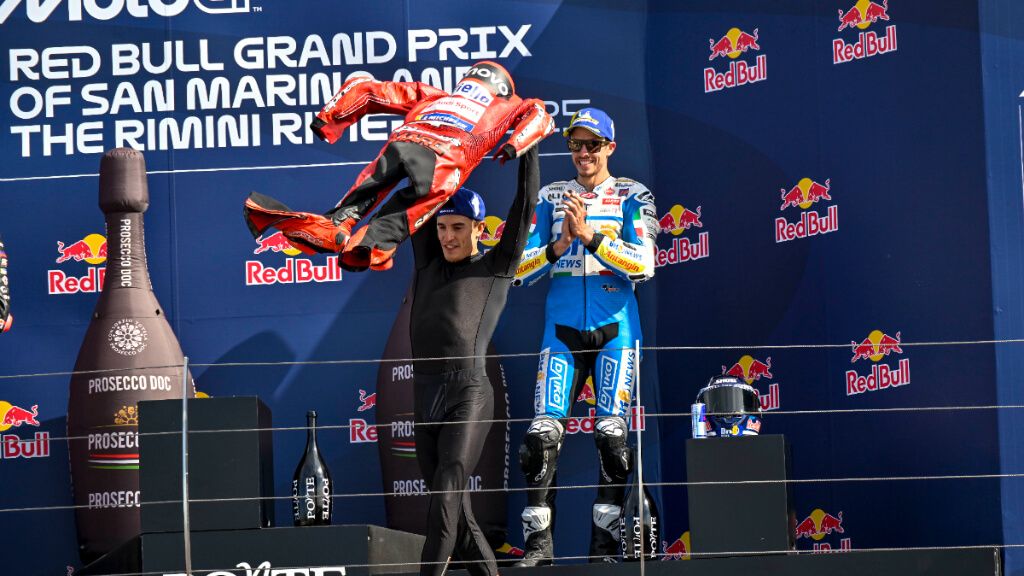  Marc Márquez, en Misano.