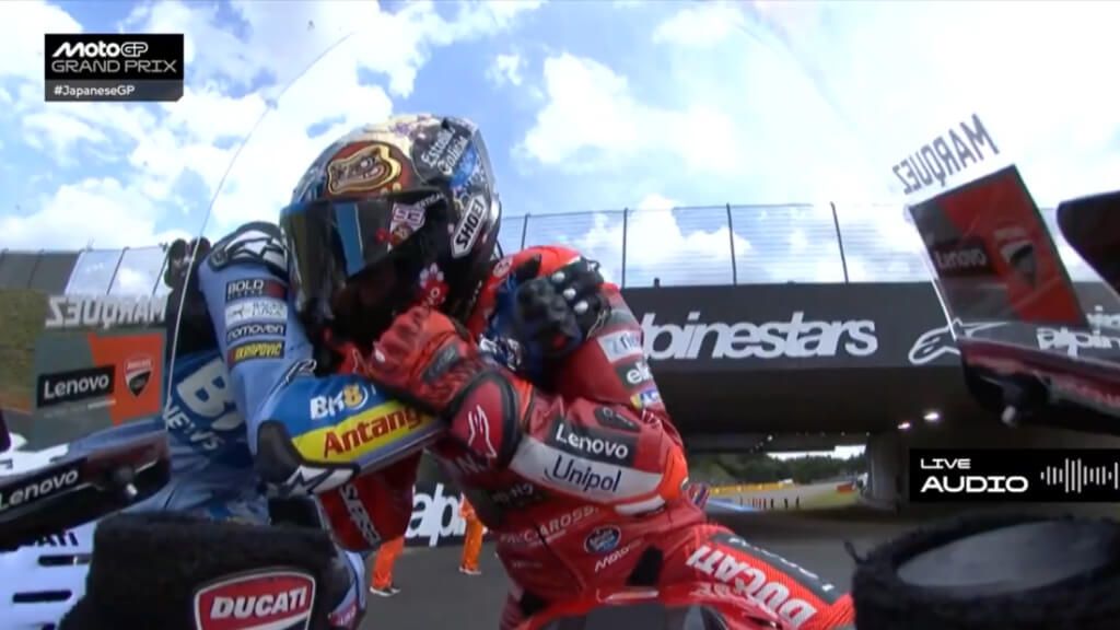  Álex y Marc Márquez, en Motegi.