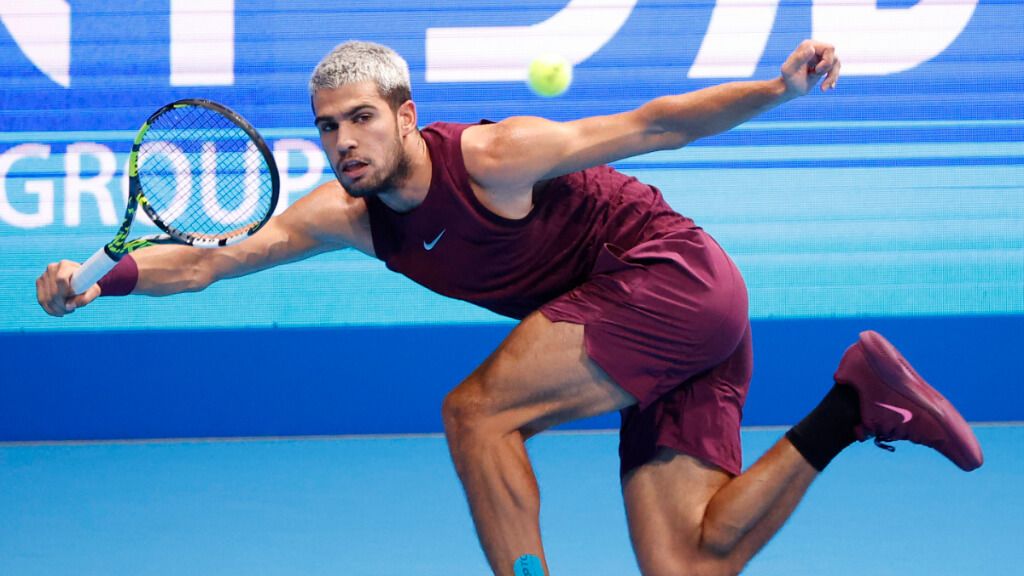Carlos Alcaraz, durante la final de Tokio (Cordon Press)