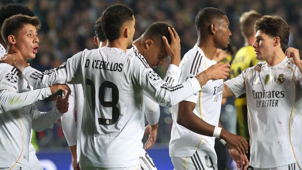Los jugadores del Real Madrid celebran un gol ante el Kairat Almaty (Foto: EFE)