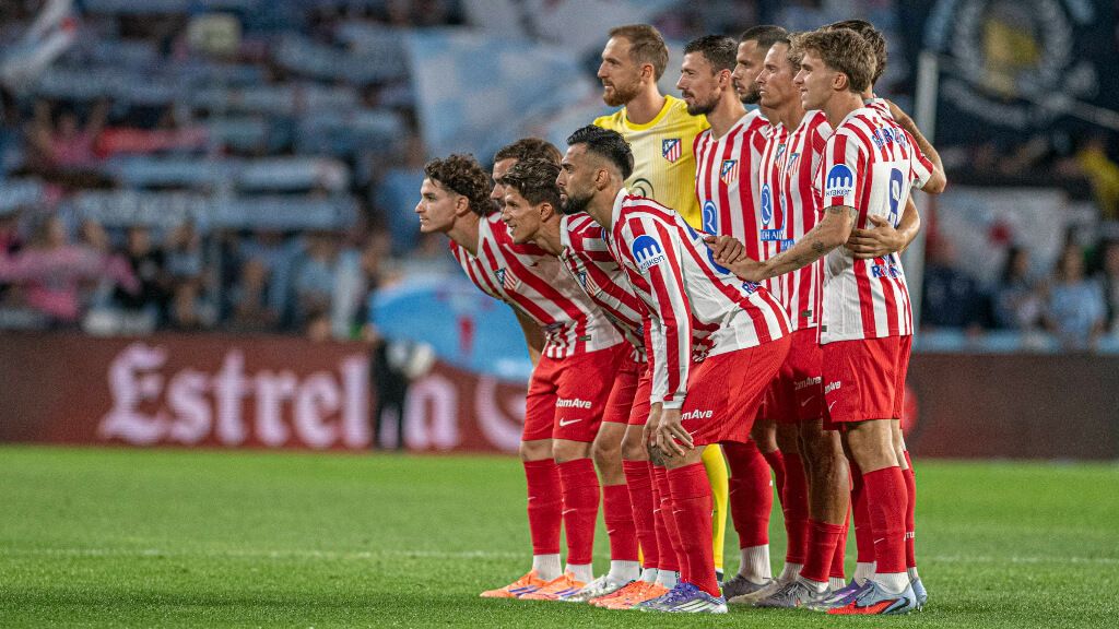  El once titular del Atlético de Madrid en Vigo (Cordon Press)