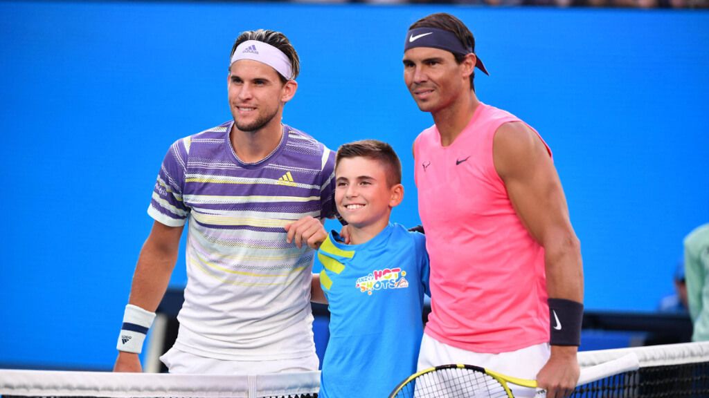 Dominic Thiem y Rafa Nadal, en una de las finales de Roland Garros (foto: Cordon Press).