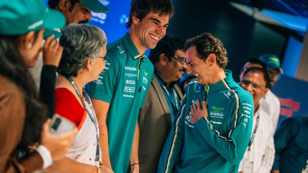  Pedro de la Rosa, con Lance Stroll.