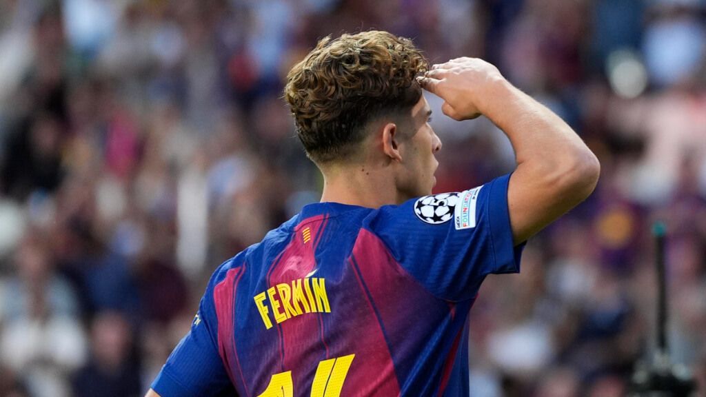  La celebración de Fermín López (EFE)