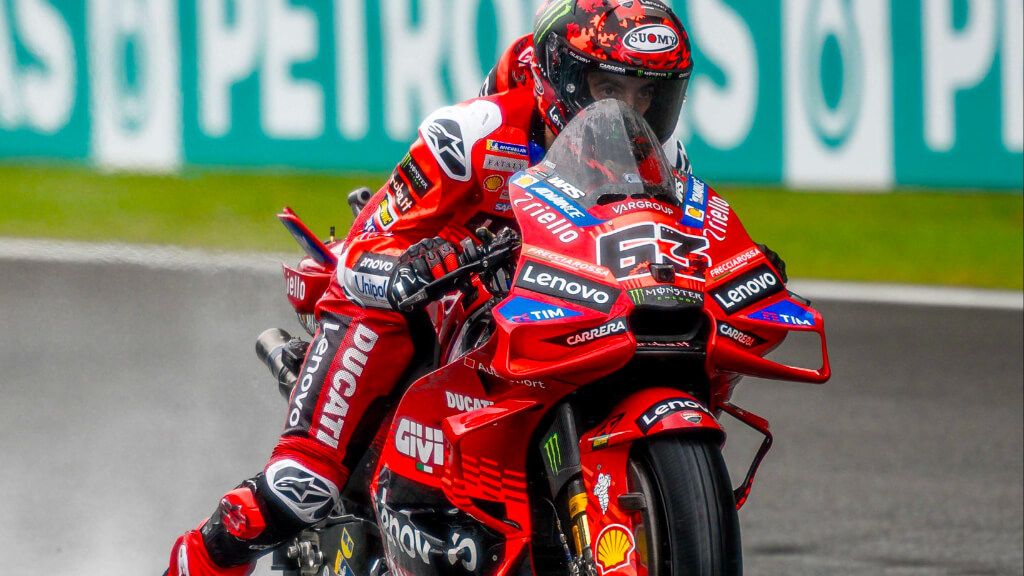 Pecco Bagnaia, en Sepang.