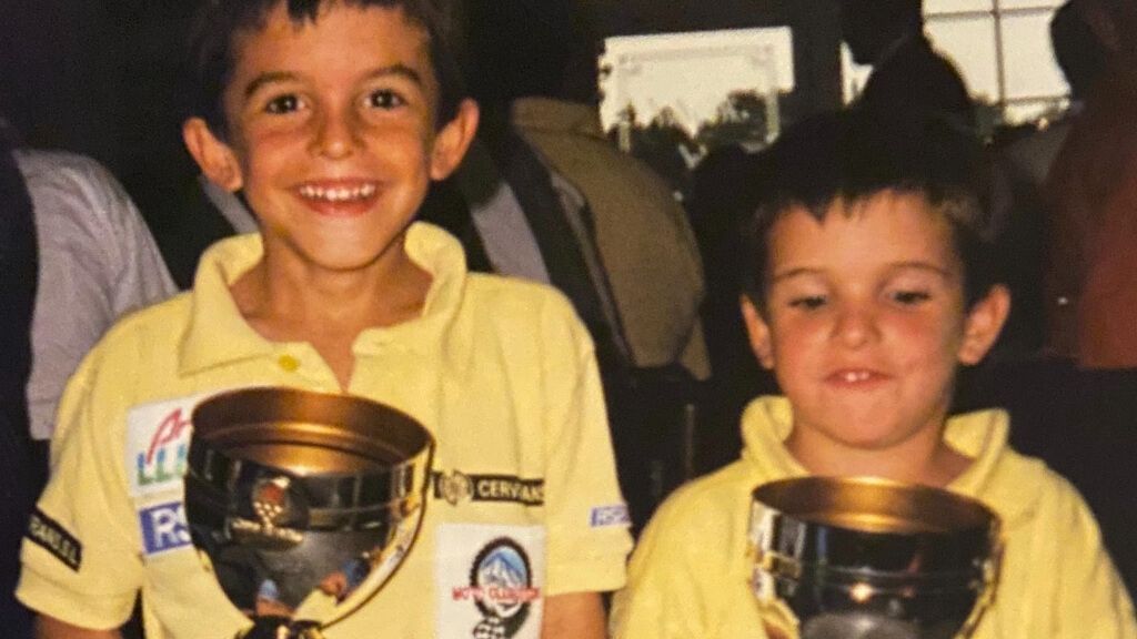 Álex y Marc Márquez, cuando eran pequeños.