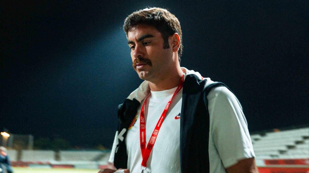  Abdón Prats, antes de jugar contra el Sant Just en Copa.