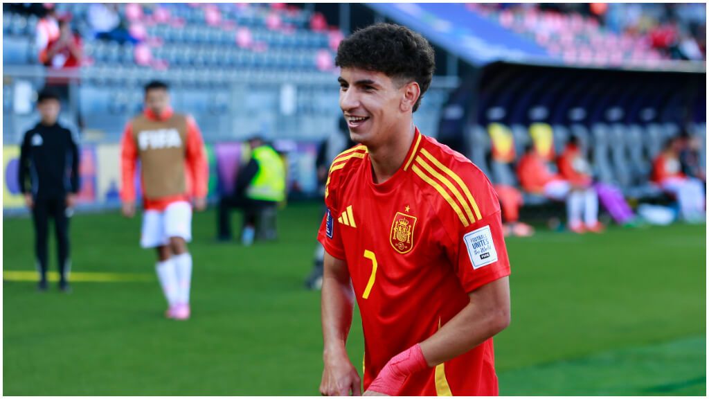  El gol de Rayane Belaid ante Colombia. (EFE)