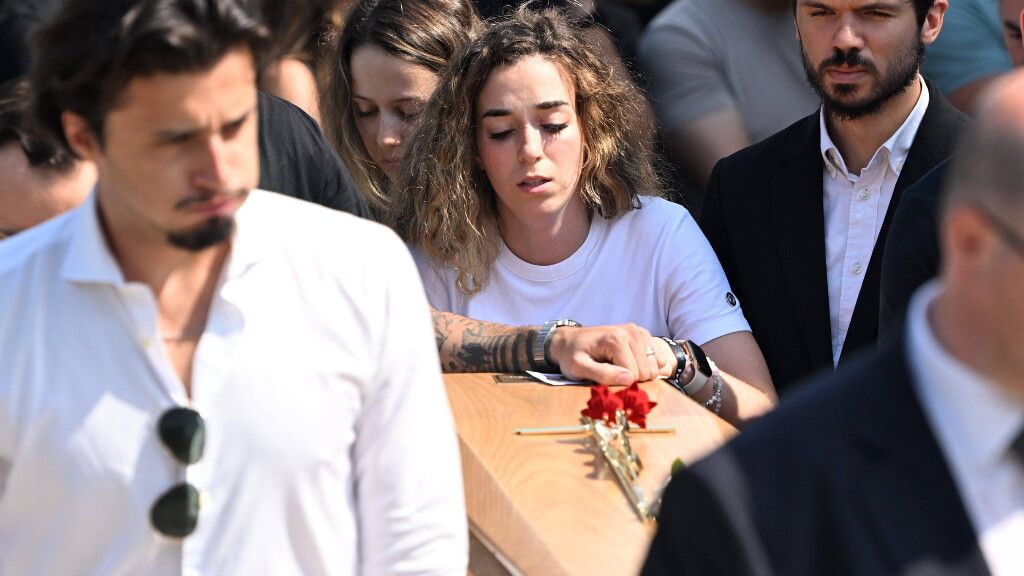 Rute Cardoso en el funeral de Diogo Jota (Cordon Press)