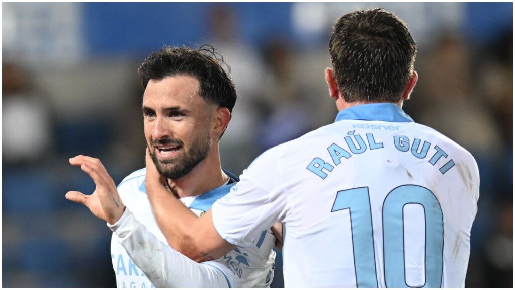 El gol de Sebas Moyano. (LaLiga Hypermotion)