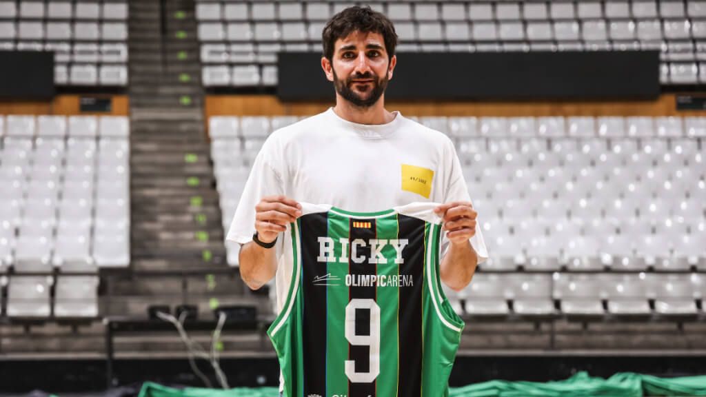  Ricky Rubio en la presentación con el Joventut de Badalona (Europa Press)