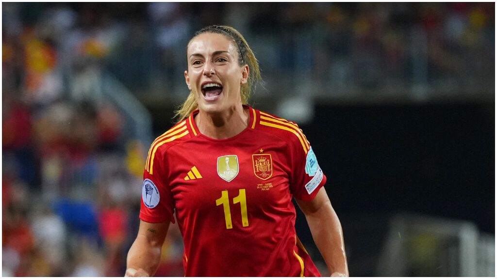 Alexia Putellas celebra el gol ante Suecia. (UEFA)