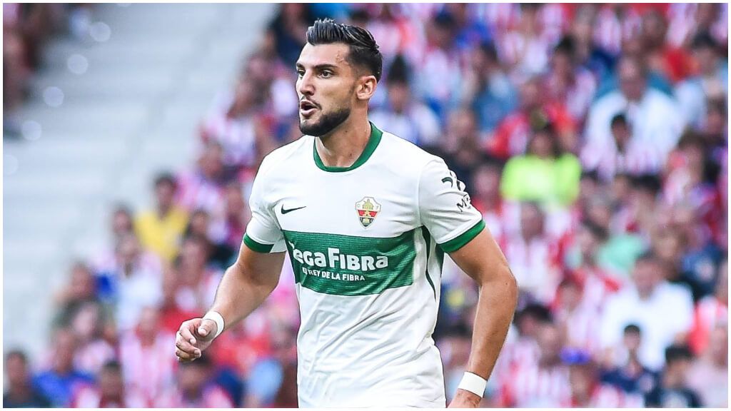 Rafa Mir, durante el Atlético de Madrid - Elche. (Cordon Press)