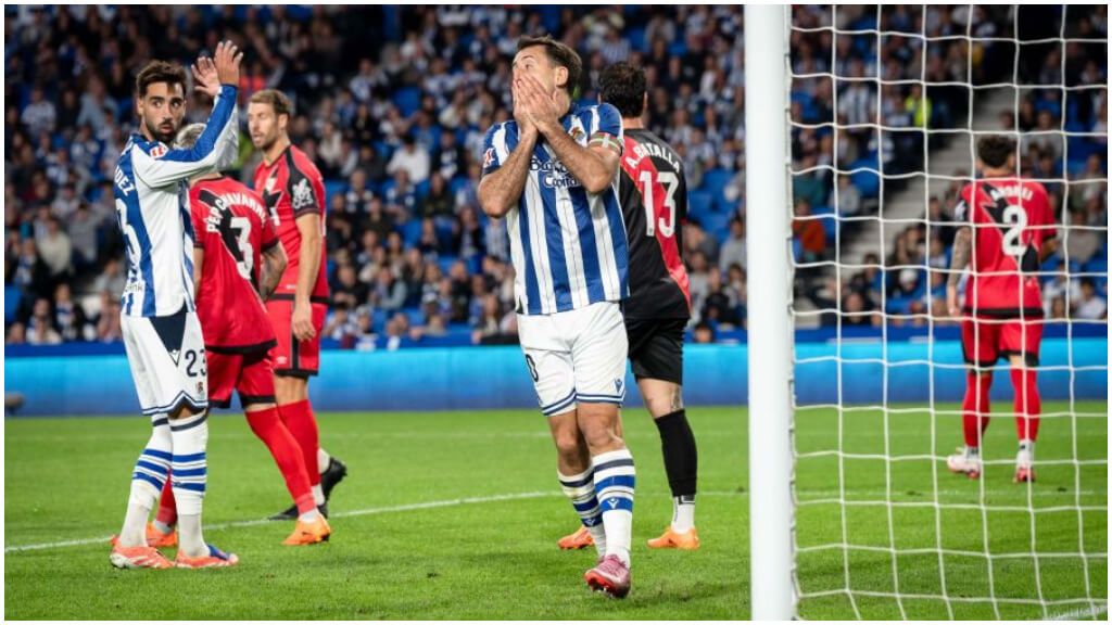  Mikel Oyarzabal, durante el Real Sociedad- Rayo Vallecnao. (EFE)