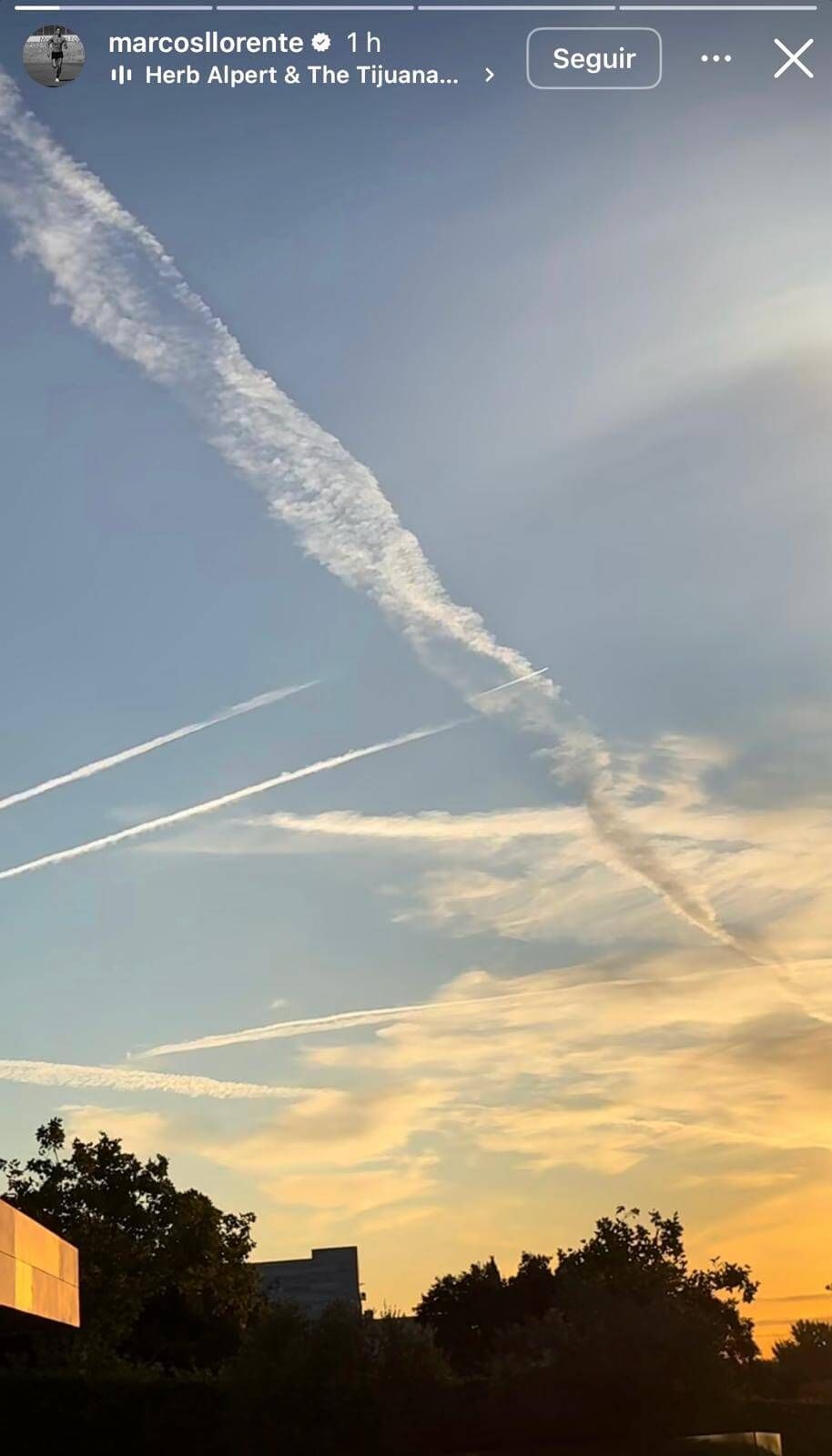  Historia de Marcos Llorente (Instagram)
