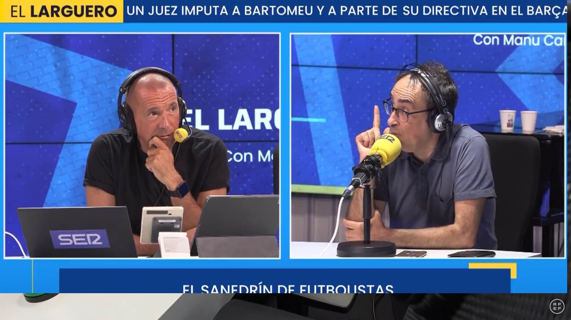  Eduardo Iturralde González, duranta la explicación del VAR de Primera RFEF y Liga F (El Larguero)