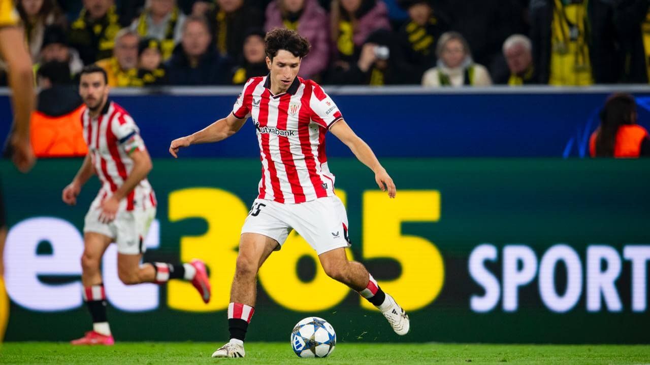  El getxotarra Ibon Sánchez, en su debut como león en la Champions League.