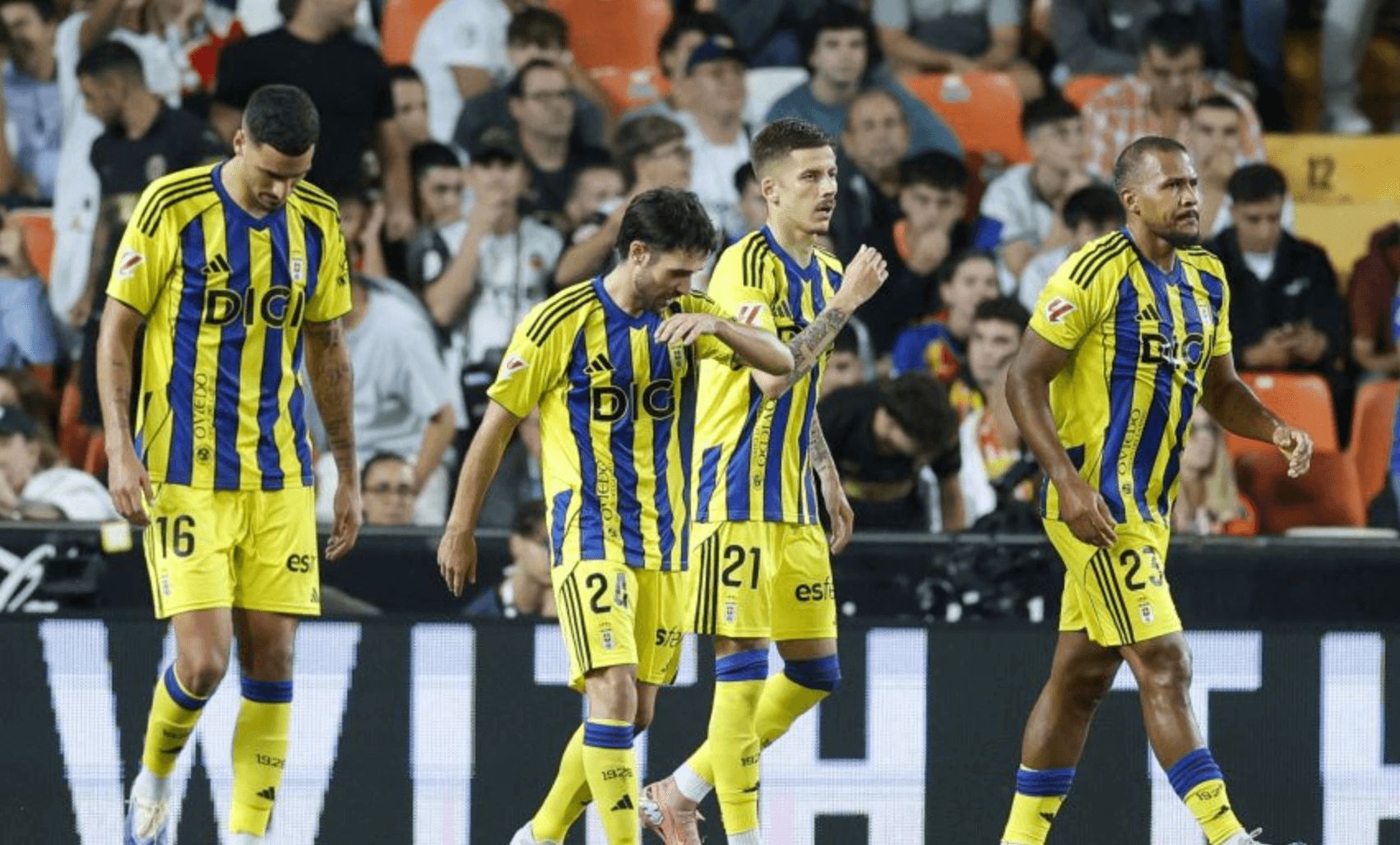 Gol del Oviedo en Mestalla