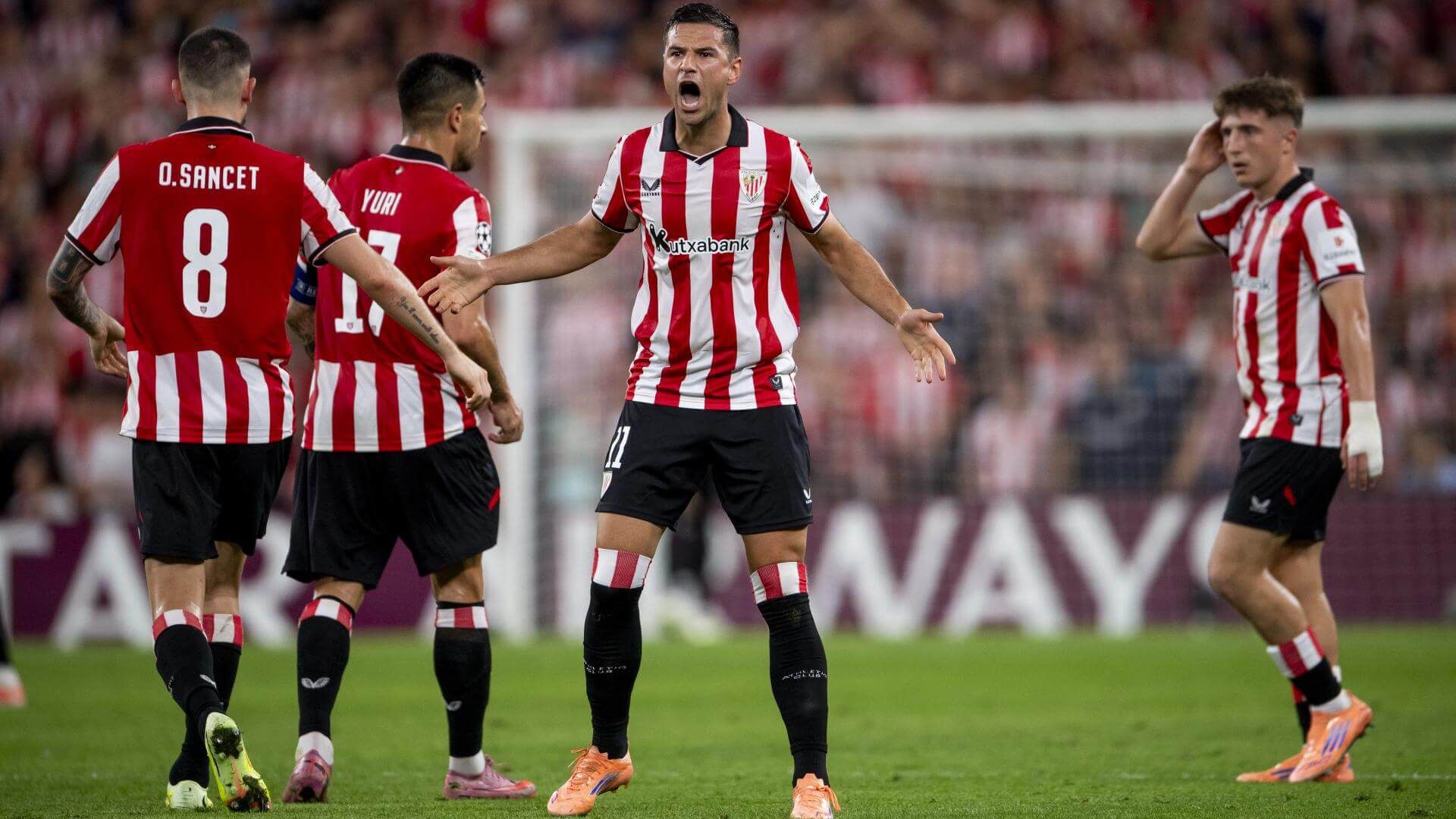 Doblete de Gorka Guruzeta ante el Qarabag azerí en la Champions League.