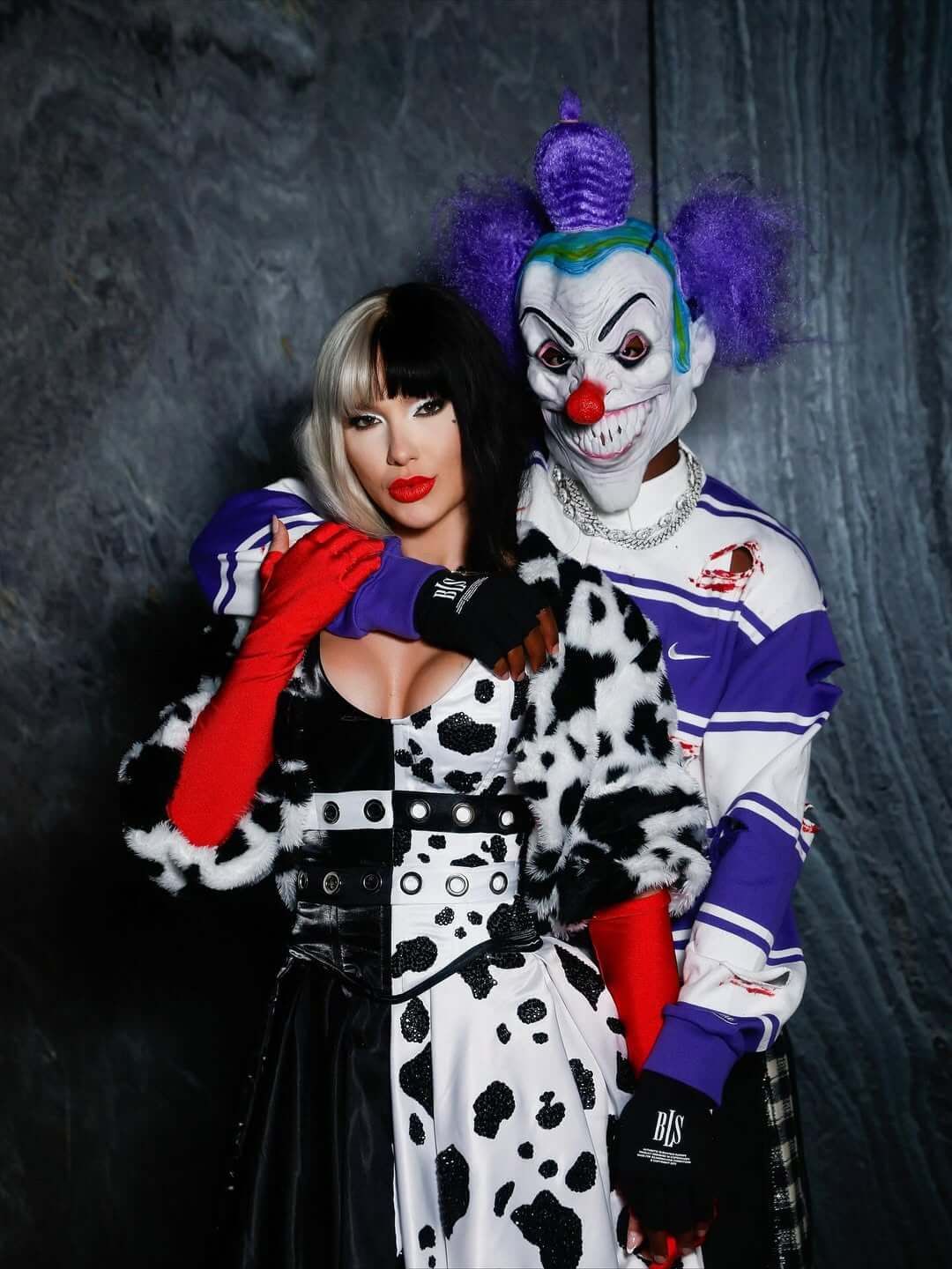  Virginia y Vinicius en Halloween (Instagram)