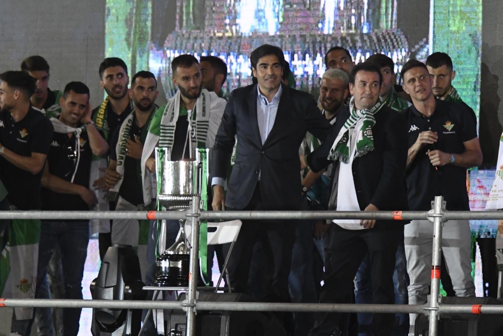 Ángel Haro, tras ganar la Copa del Rey.