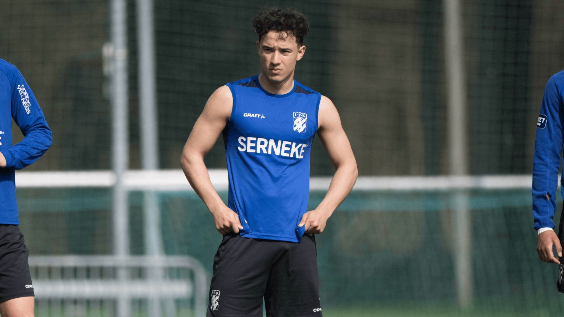 Hussein Carneil, en un entrenamiento con el Gotteborg (Foto: Cordon Press).