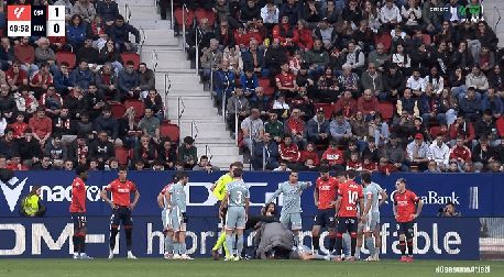  El susto con Pablo Barrios en El Sadar (Movistar+)