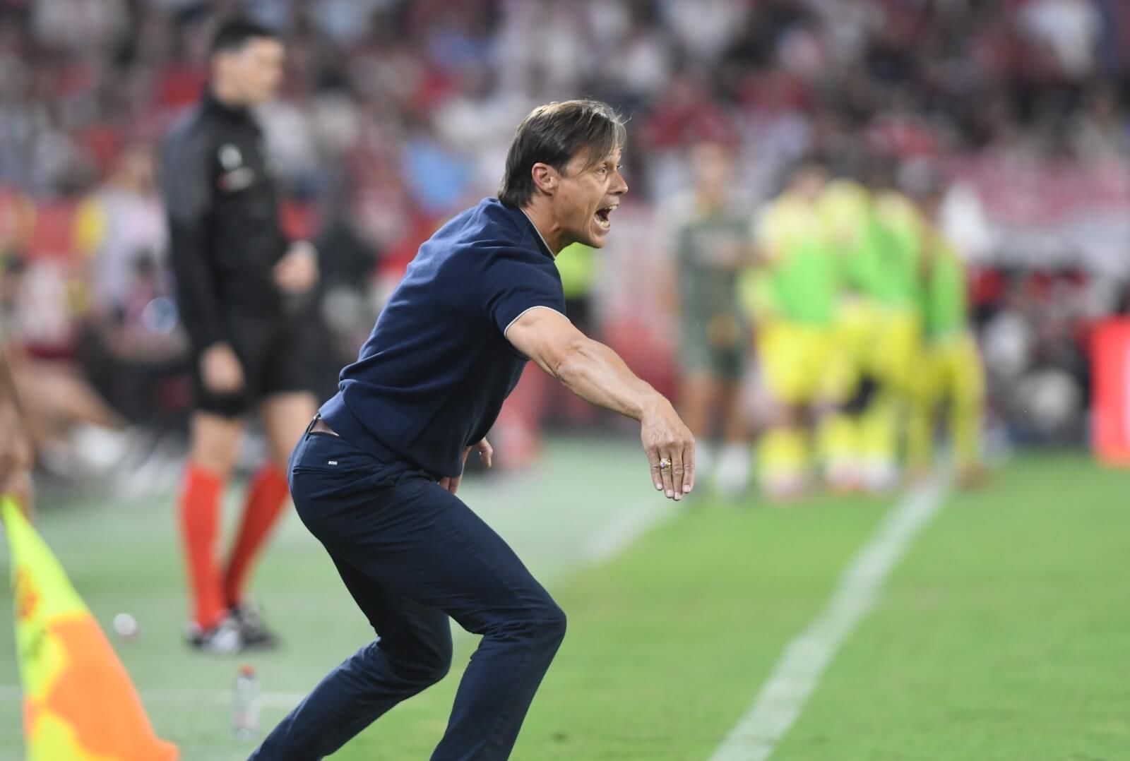 Matías Almeyda, ante el Villarreal.